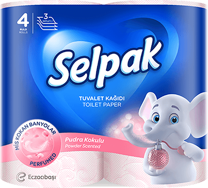 SELPAK Powder Scented Bathroom Tissue 140sht/3PLY